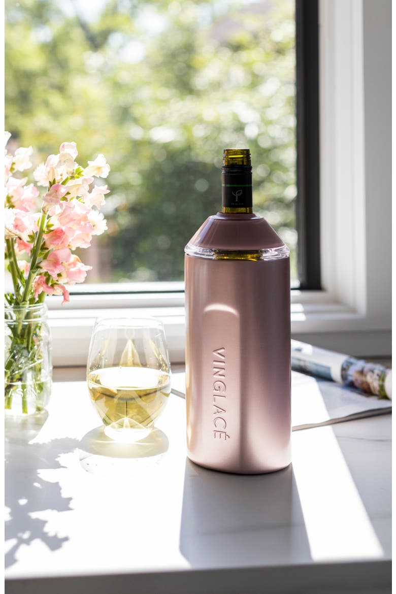 Wine Bottle Chiller & Tumbler Gift Set, Alternate, color, ROSE GOLD