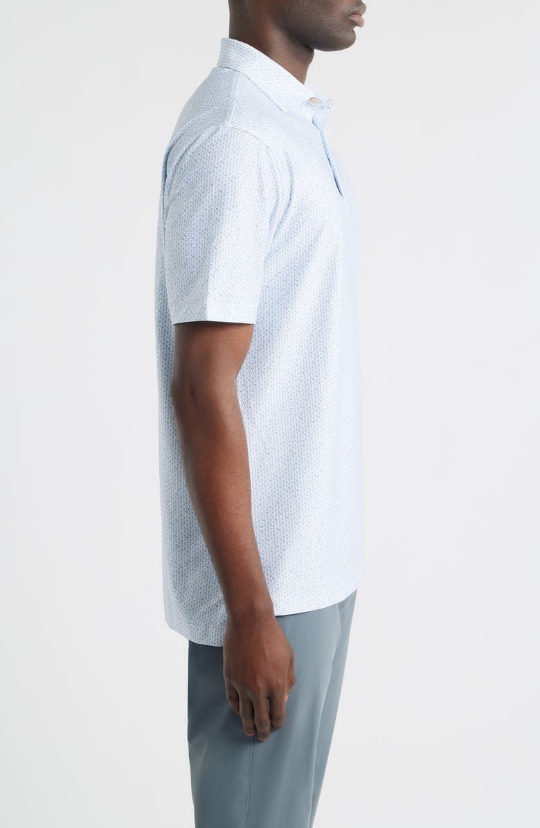 Peter Millar Paper Plane Performance Jersey Polo, Alternate, color, White