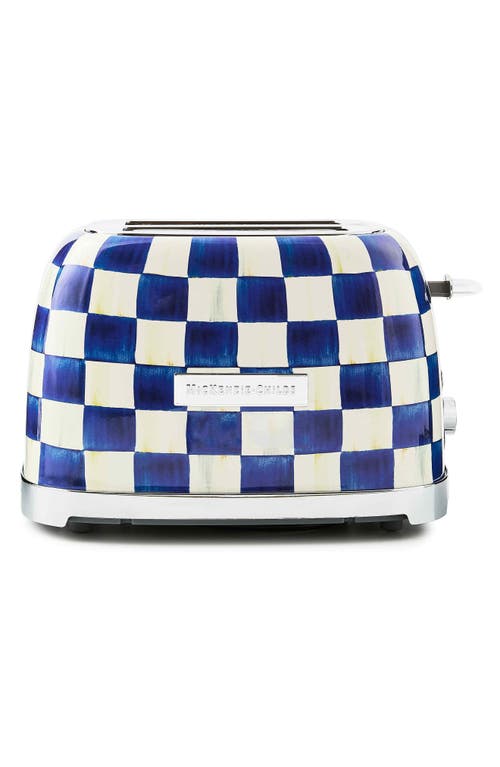 Mackenzie-childs Mackenzie Childs Royal Check 2-slice Toaster In Blue