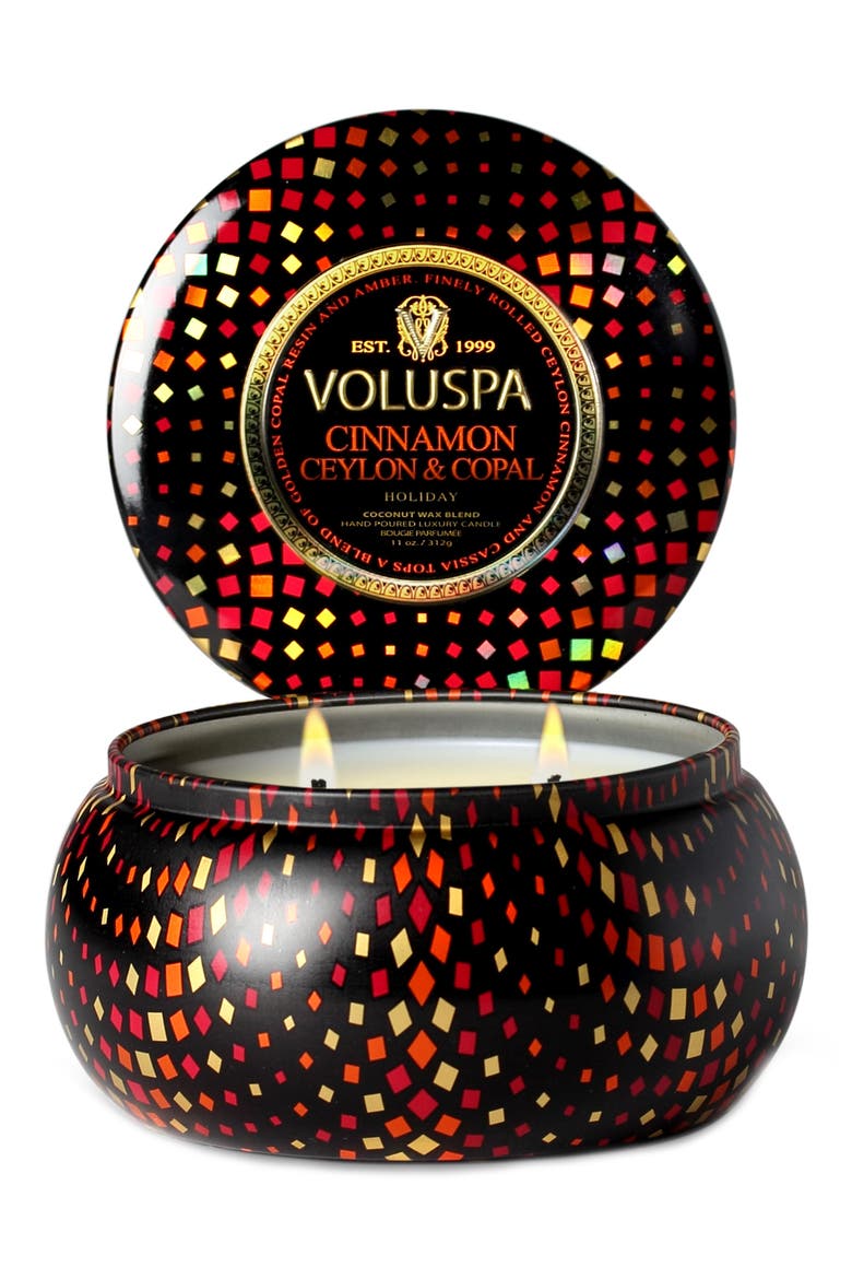 'Maison Holiday - Cinnamon Ceylon & Copal' Two-Wick Candle, Alternate, color, NO COLOR