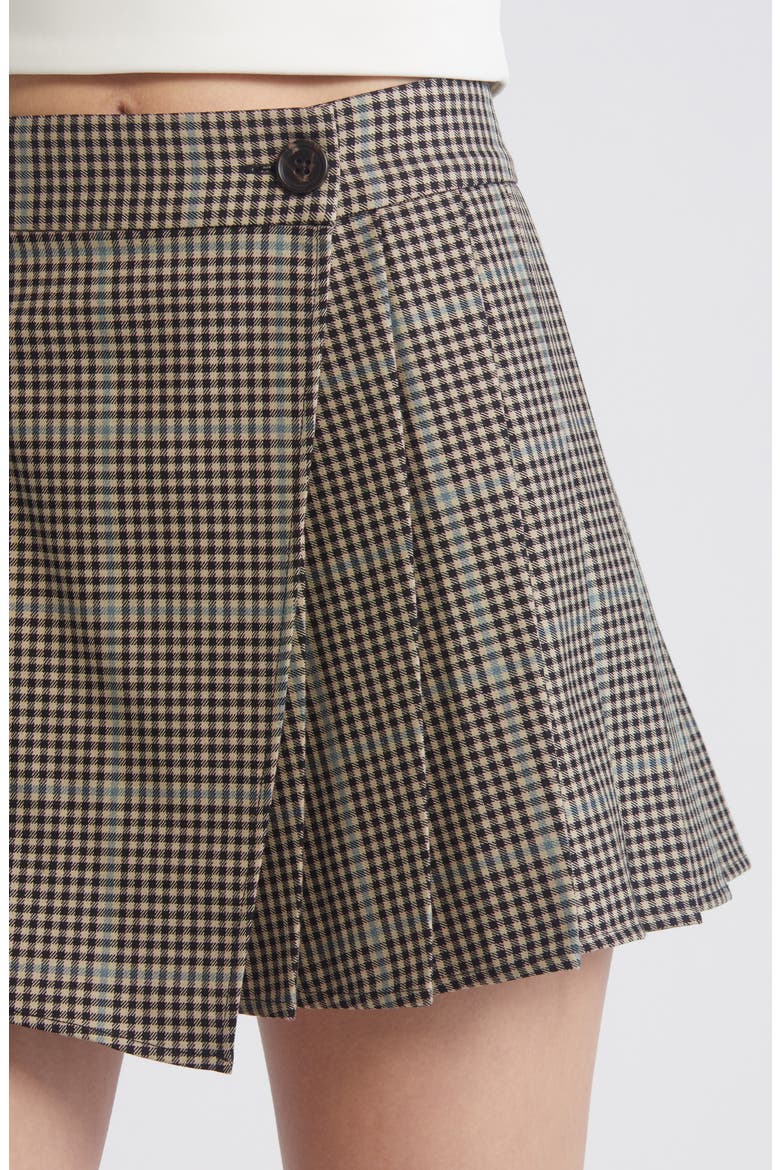 Adriana Check Miniskirt, Alternate, color, TEAL MULTI CHECK