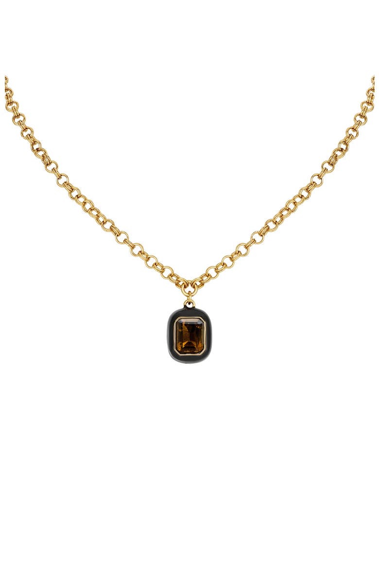 Roman Night Pendant, Main, color, Brown & Gold