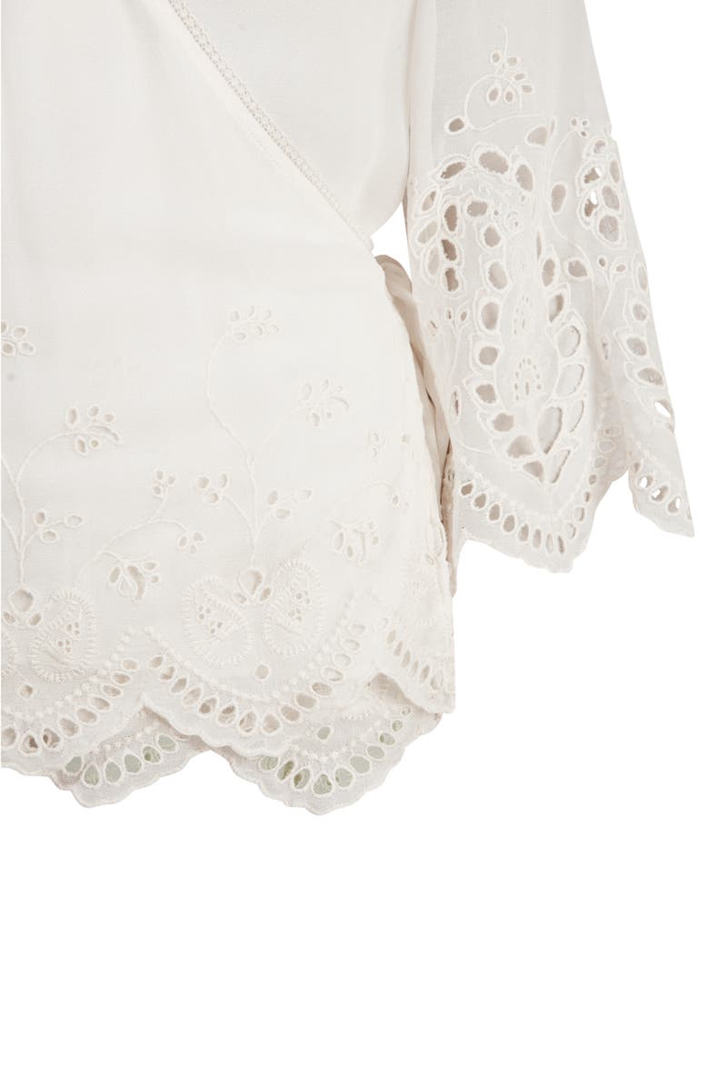 AllSaints Zariah Eyelet Embroidered Top, Alternate, color,