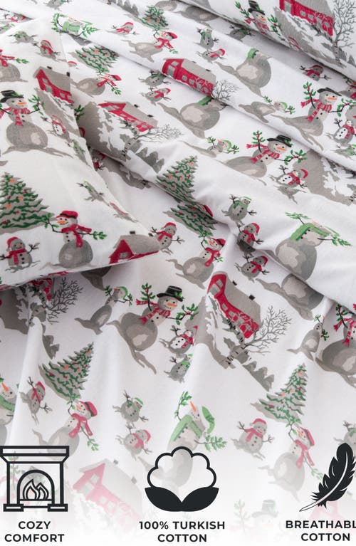 Woven & Weft Turkish Cotton Flannel Holiday Sheet Set