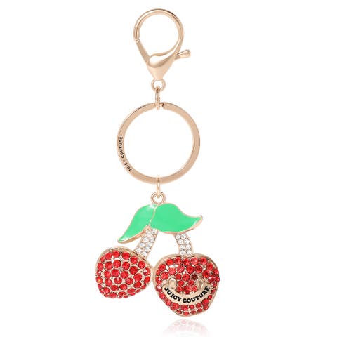 Cherry Pave Charm Keychain