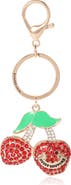 Juicy Couture Cherry Pave Charm Keychain