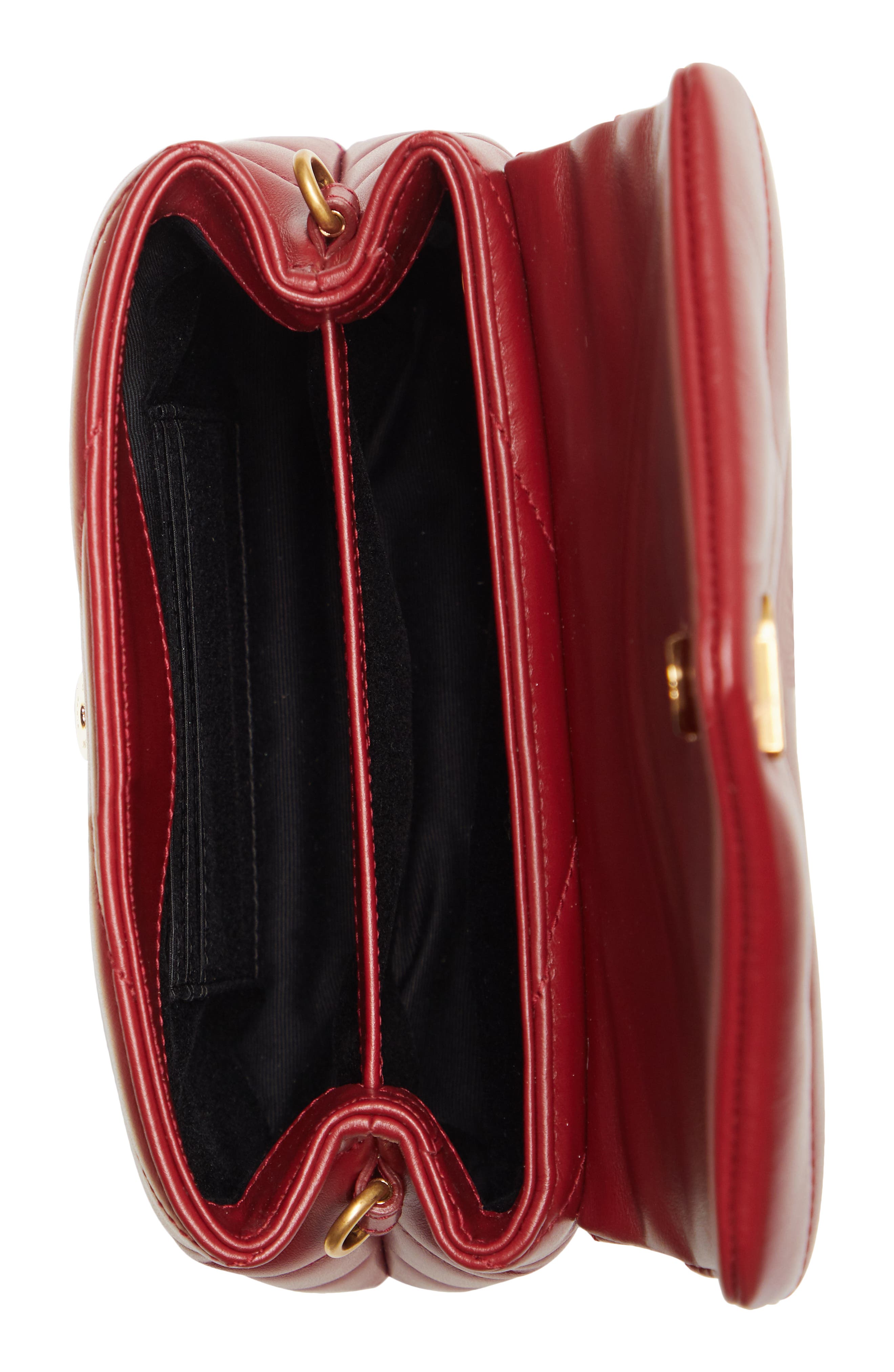 Toy Loulou Quilted Leather Crossbody Bag, Alternate, color, OPYUM RED