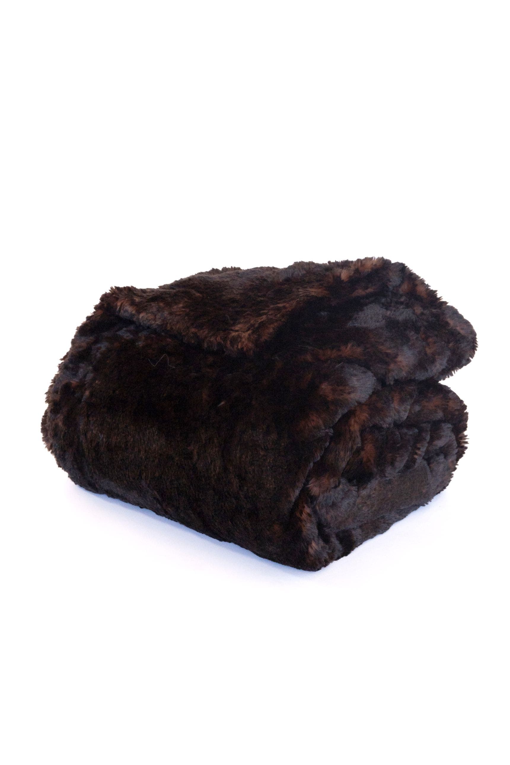 Sea To Me Blankets Big Sur Serenity Faux Fur Blanket in Brown/black at Nordstrom