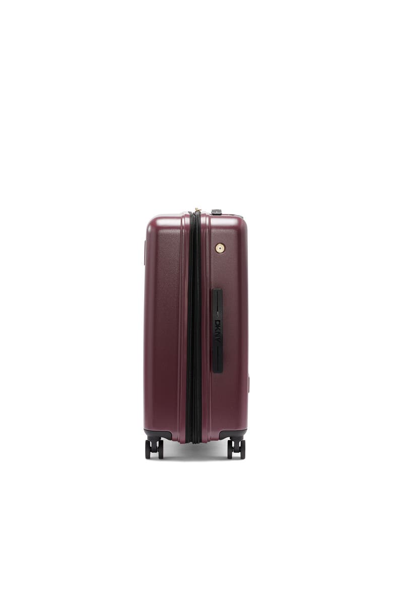 Expandable Hardshell 25" Lightweight Checked Suitcase With Spinner Wheels, Alternate, color, Burgundy