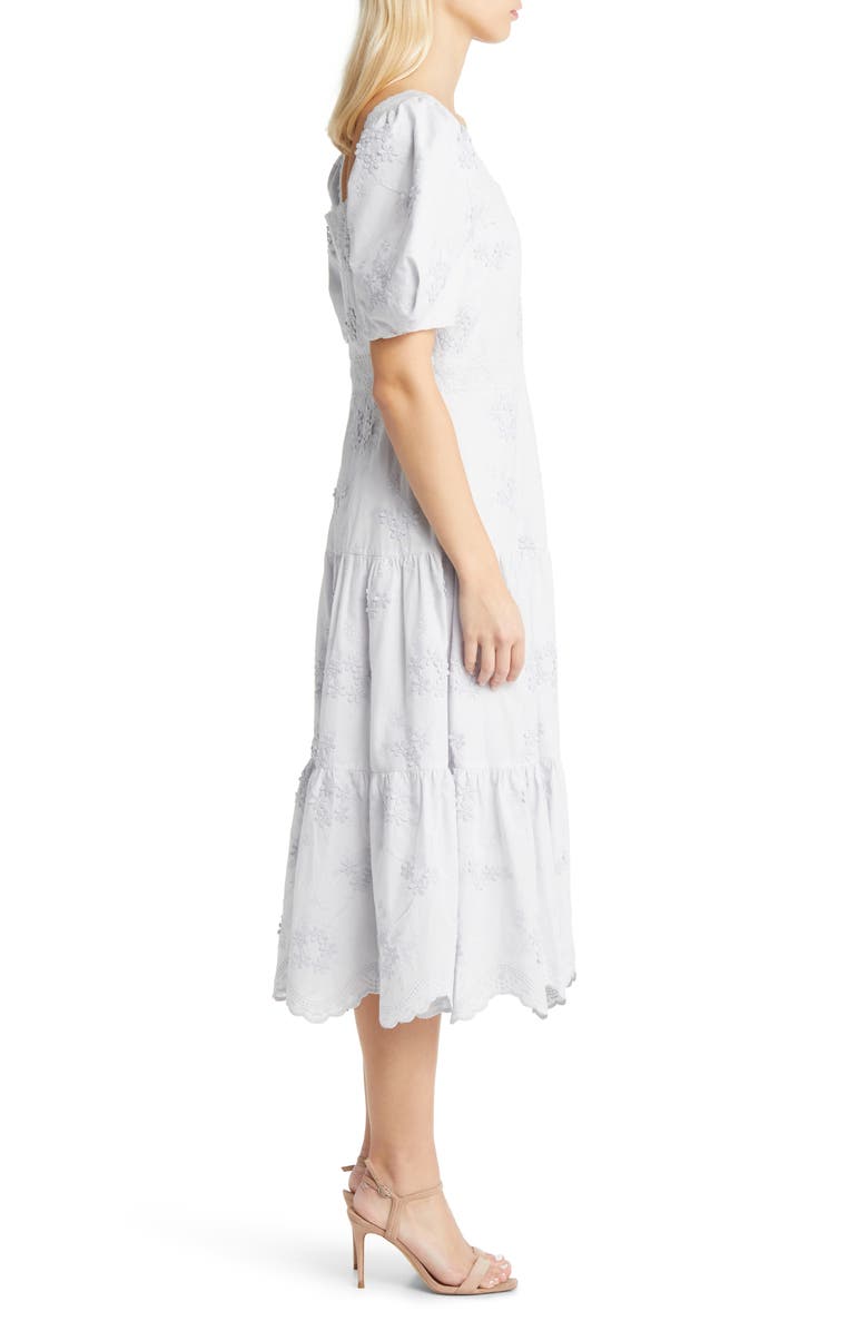 white spotty midi dress Zoe Ivory Polka Dot Midi Dress