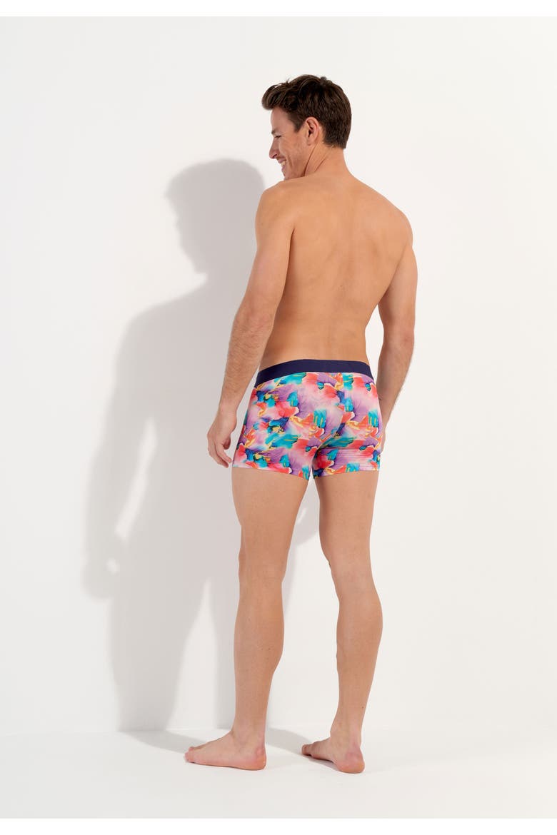 Aquaflowers Boxer Briefs, Alternate, color, Multico Print