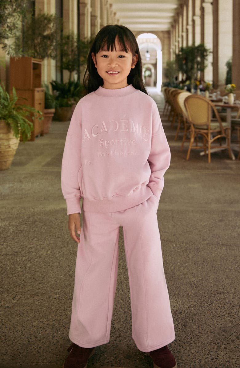 NEXT Kids' City Crewneck Sweatshirt & Sweatpants Set, Alternate, color, Pink