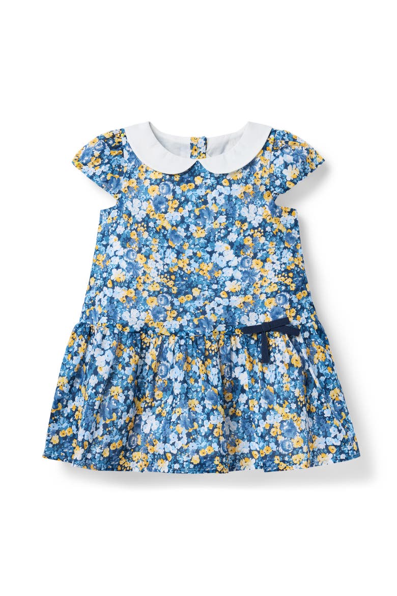 Floral Dropwaist Dress, Main, color, Blue