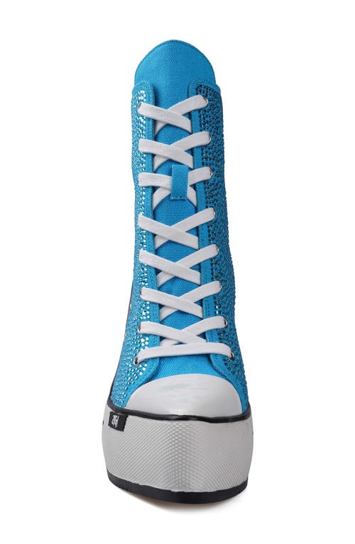 Zigi Adiel Platform Bootie In Blue