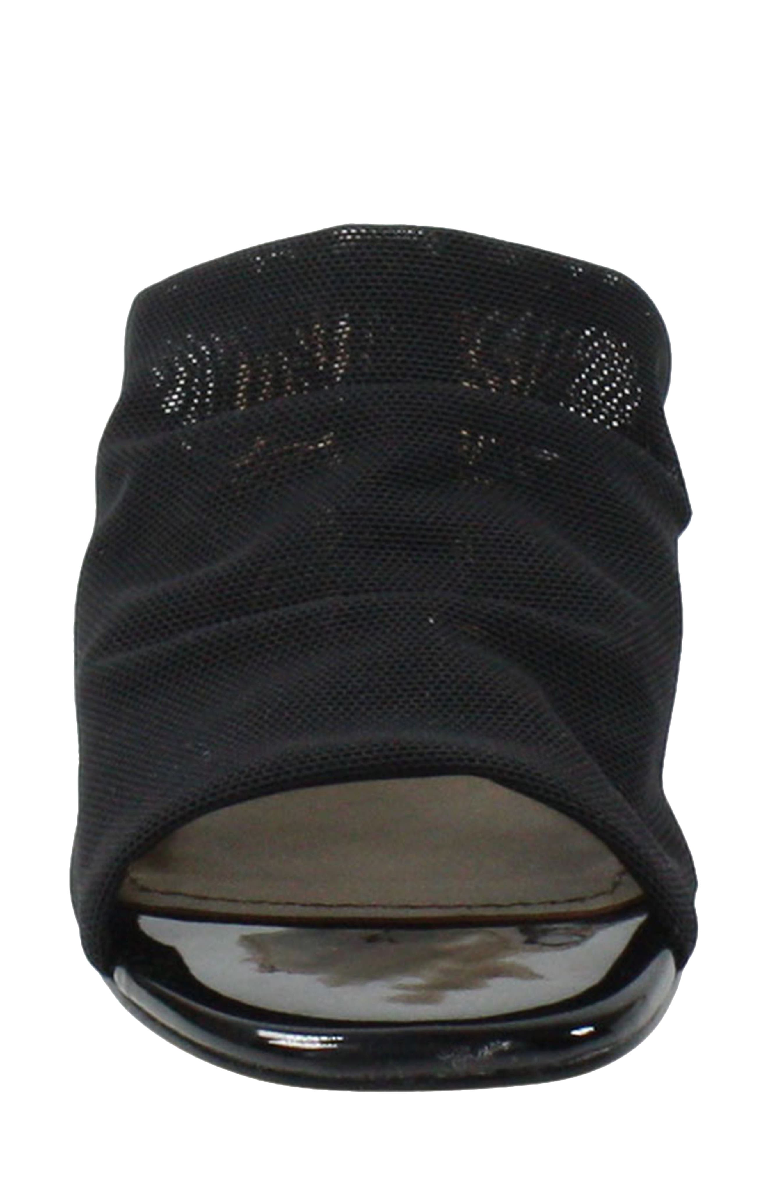 J. Reneé Banan Block Heel Sandal, Alternate, color, Black Stretch Fabric