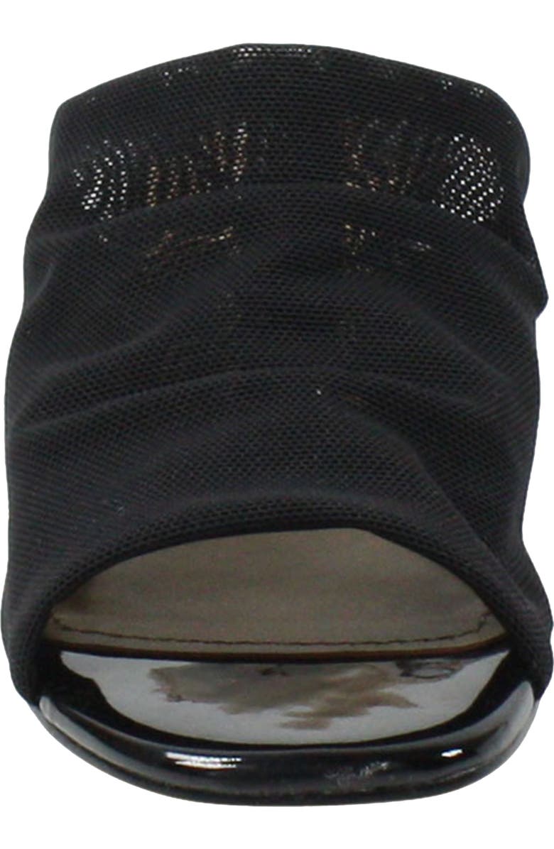 J. Reneé Banan Block Heel Sandal, Alternate, color, Black Stretch Fabric