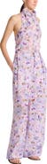 Balmain Printed Poppy Flower trousers