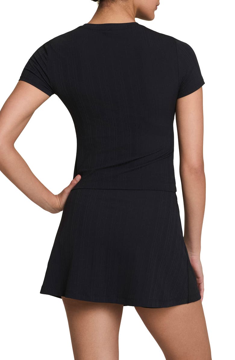 SPANX<sup>®</sup> Active Rib T-Shirt, Alternate, color, Very Black