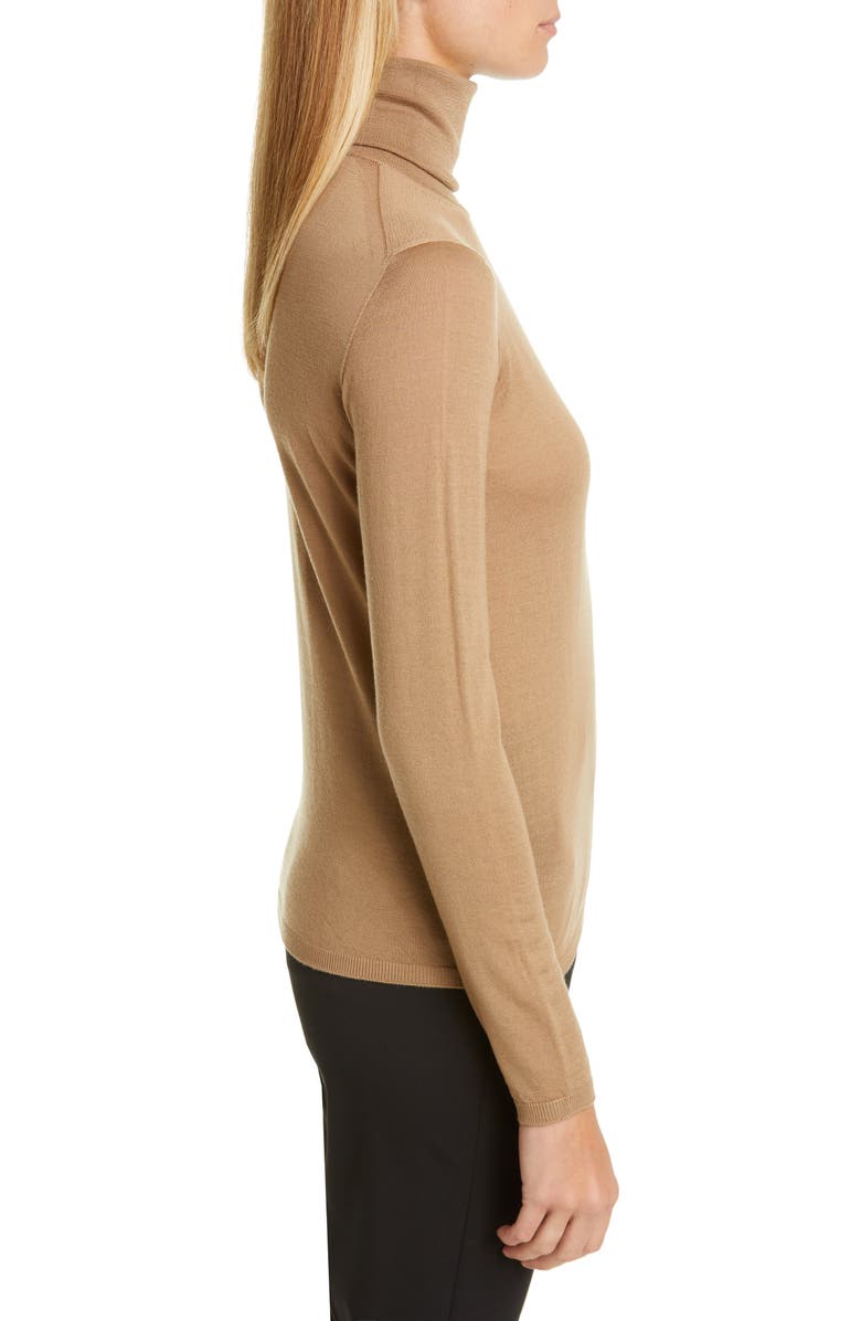 Max Mara Kipur Wool Turtleneck Sweater, Alternate, color, 