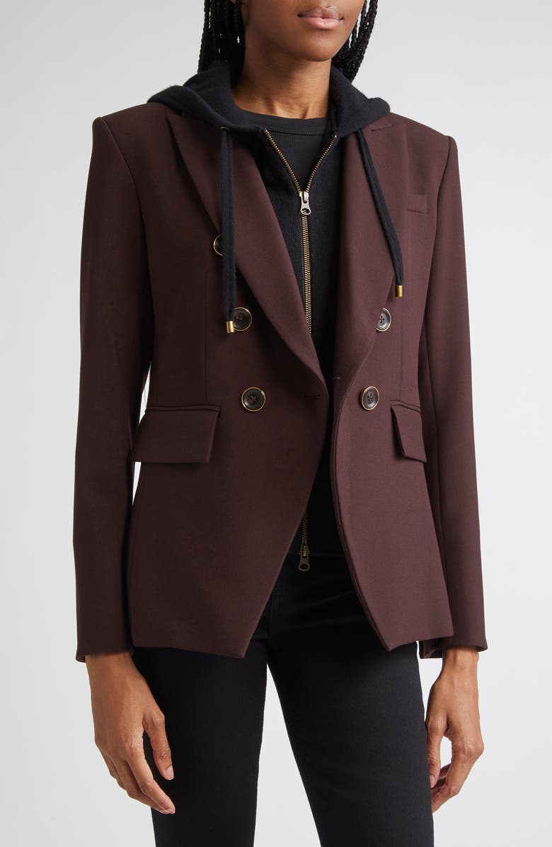 Veronica Beard Miller Dickey Jacket, Alternate, color, Dark Currant