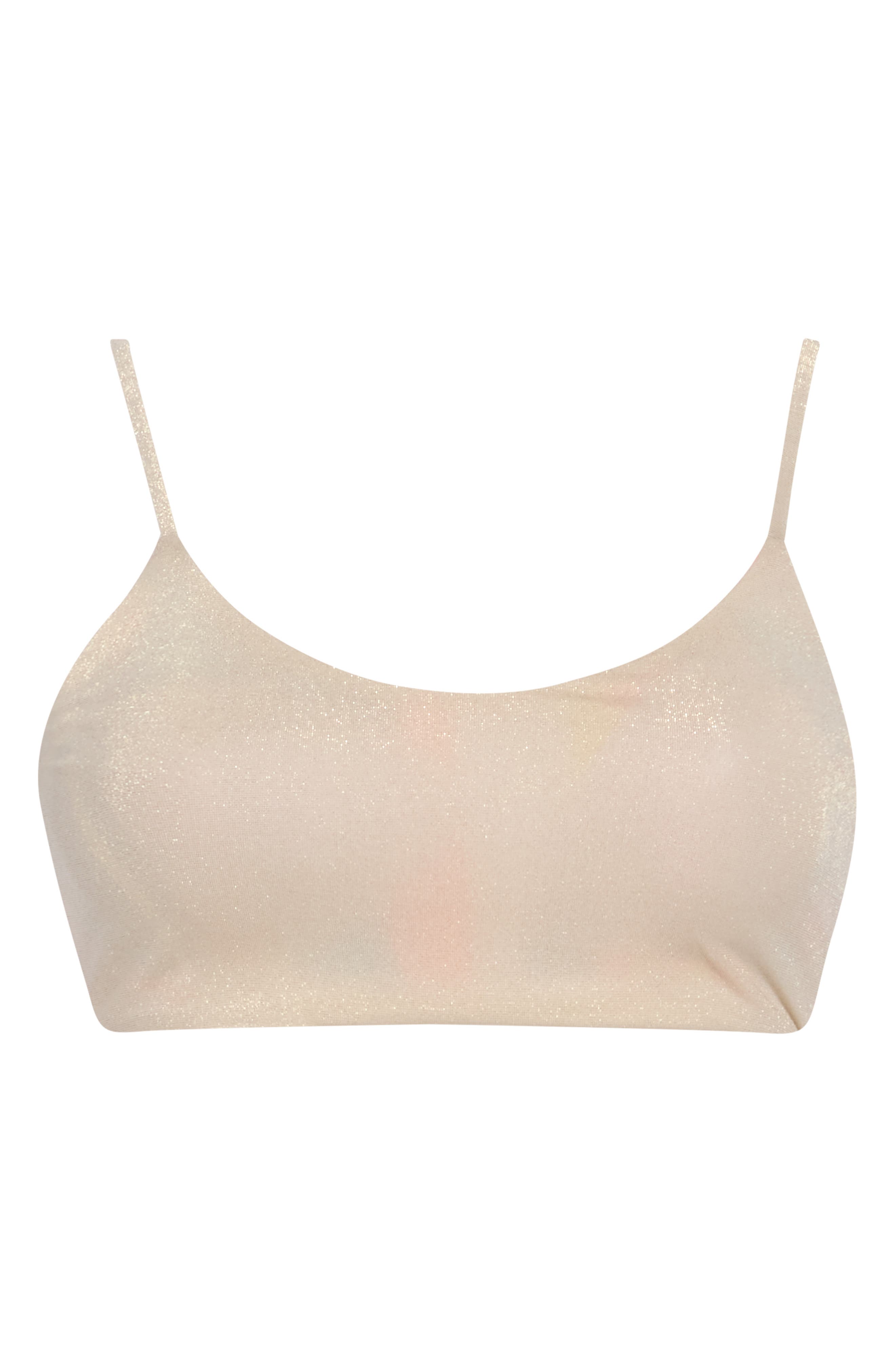 Ceci Shimmer Scoop Neck Bikini Top