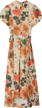 3.1 Phillip Lim Tulip Puff Sleeve Cotton Midi Dress
