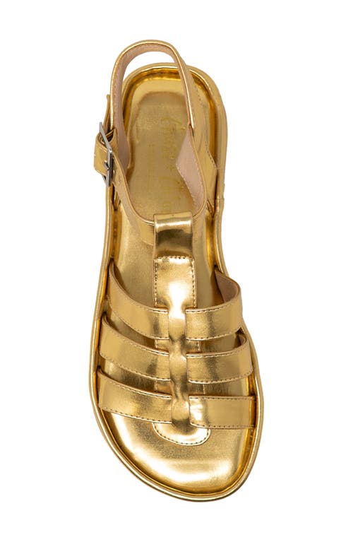 Chase & Chloe Chase And Chloe Laly Flatform Cage Sandal