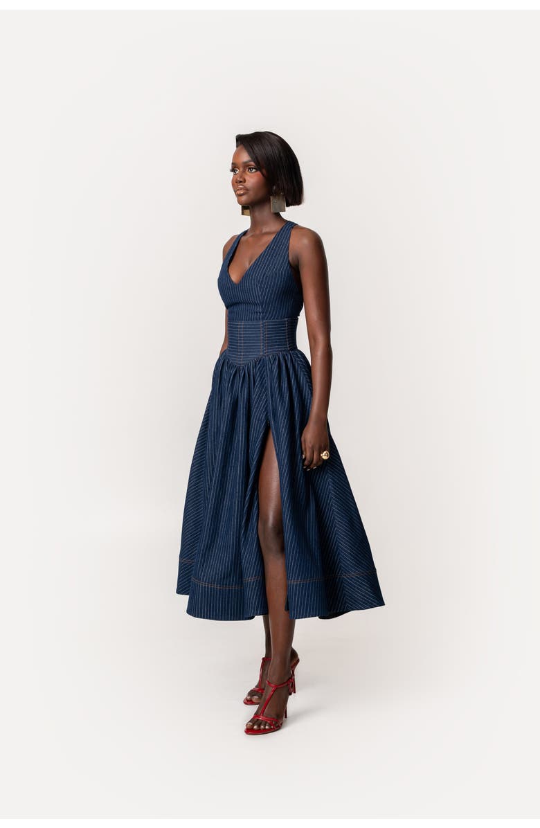 OFUURE Noemi Midi Dress, Main, color, Denim