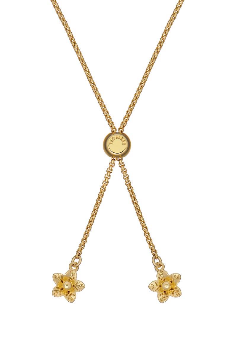 Wileia Flower Slider Bracelet, Alternate, color, GOLD TONE MINT