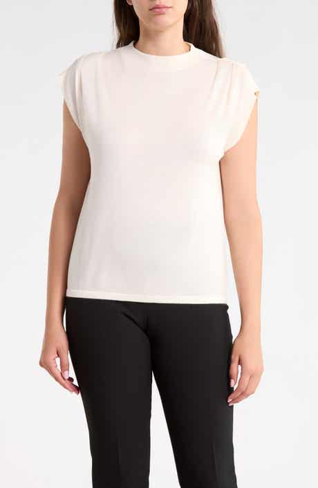 Pintuck Shell Sweater