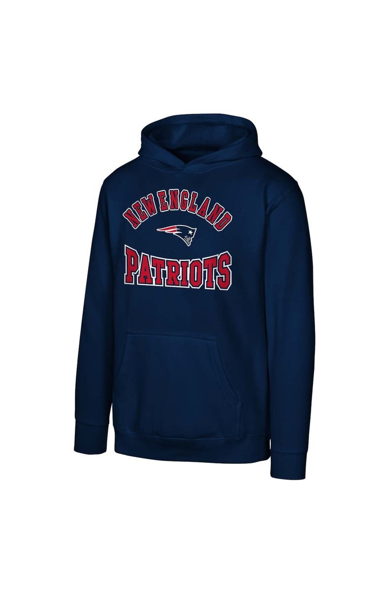 Outerstuff Youth Navy New England Patriots Home Town Pullover Fleece Hoodie, Alternate, color, 