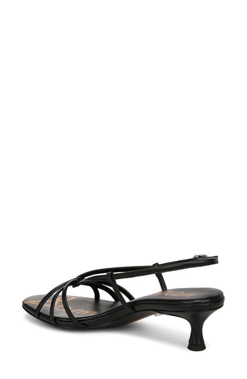 Sam Edelman Cressa Slingback Kitten Heel Sandal In Black
