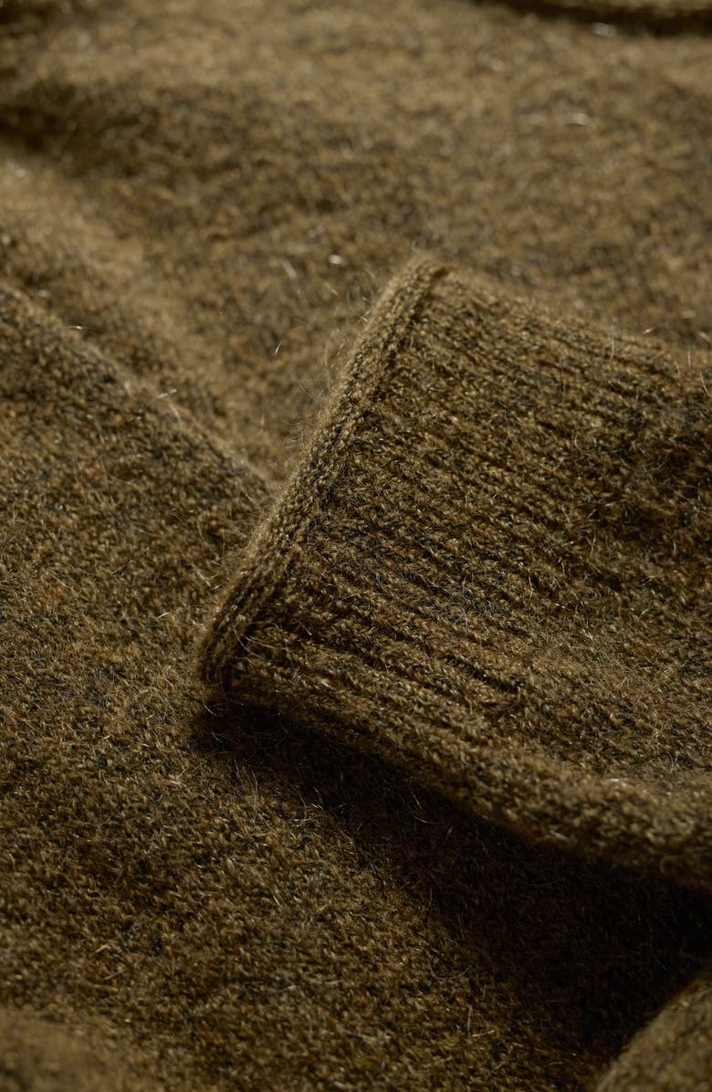 Seasalt Cornwall Lily Bell Wool & Mohair Blend Sweater, Alternate, color, Knit Melange Rich Olive