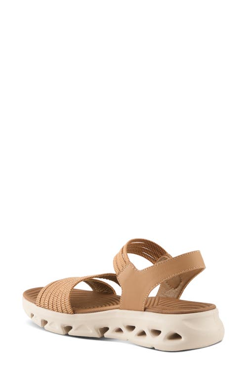 Flexus By Spring Step Garlina Platform Wedge Sandal In Tan