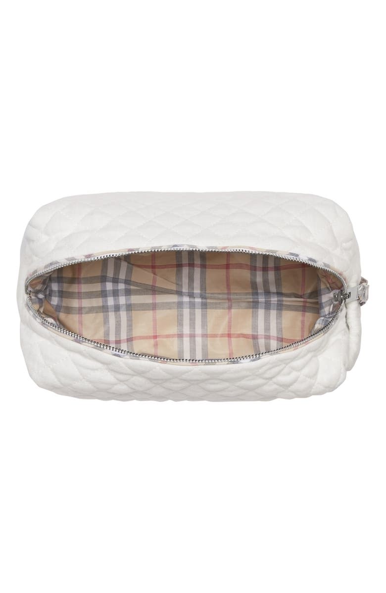 Burberry Buberry Cammy Bodysuit, Bib, Blanket & Rattle Set, Alternate, color, 