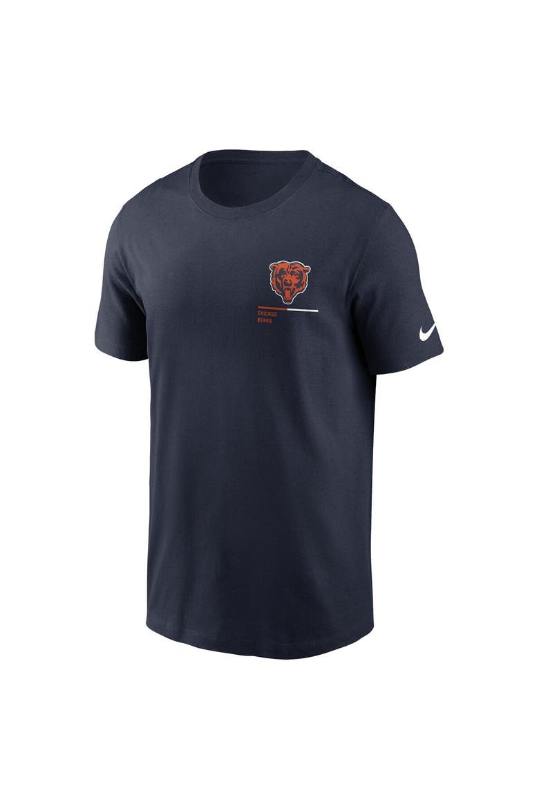 Men's Nike Navy Chicago Bears Team Incline T-Shirt, Alternate, color, Navy