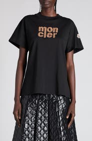 Moncler Logo Patch Cotton T-Shirt