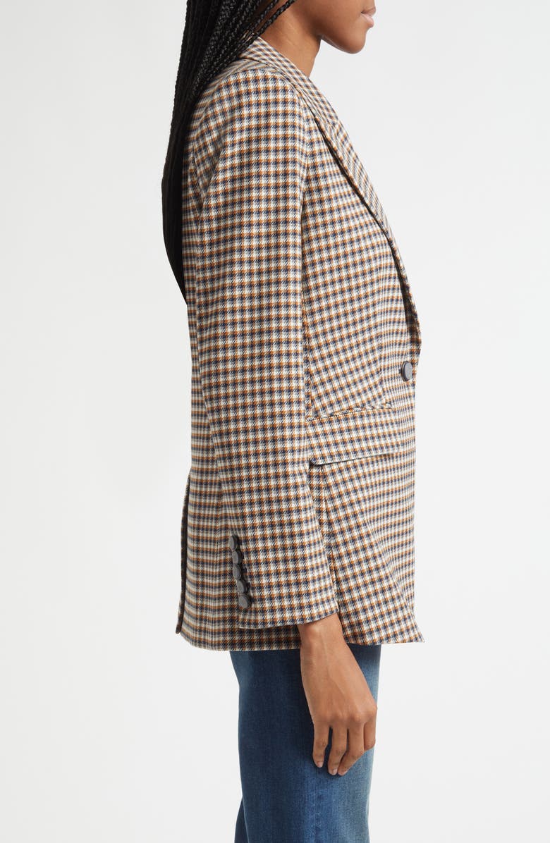 Veronica Beard Livvy Check Dickey Jacket, Alternate, color, Navy Multi