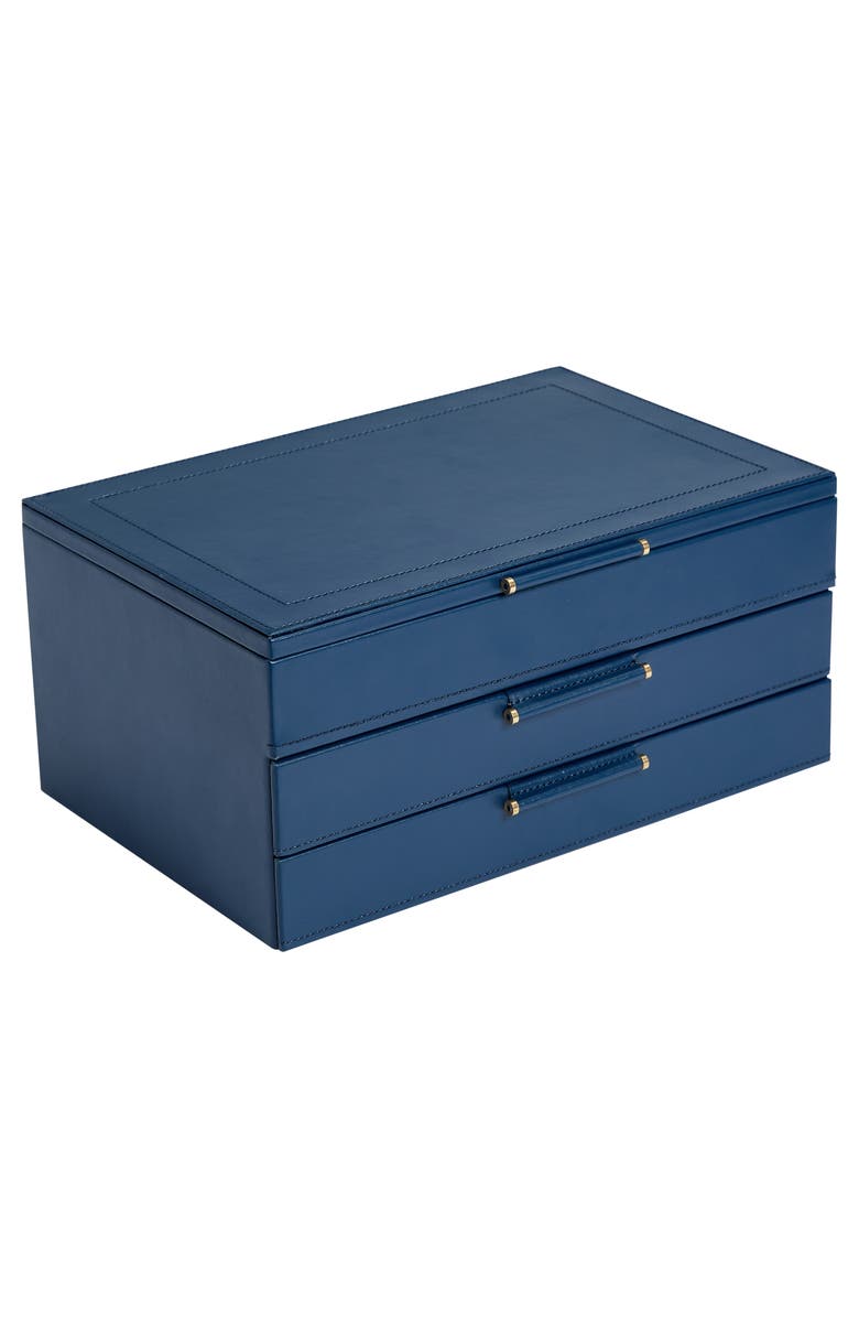 WOLF Sophia Jewelry Box with Drawers, Alternate, color, Indigo