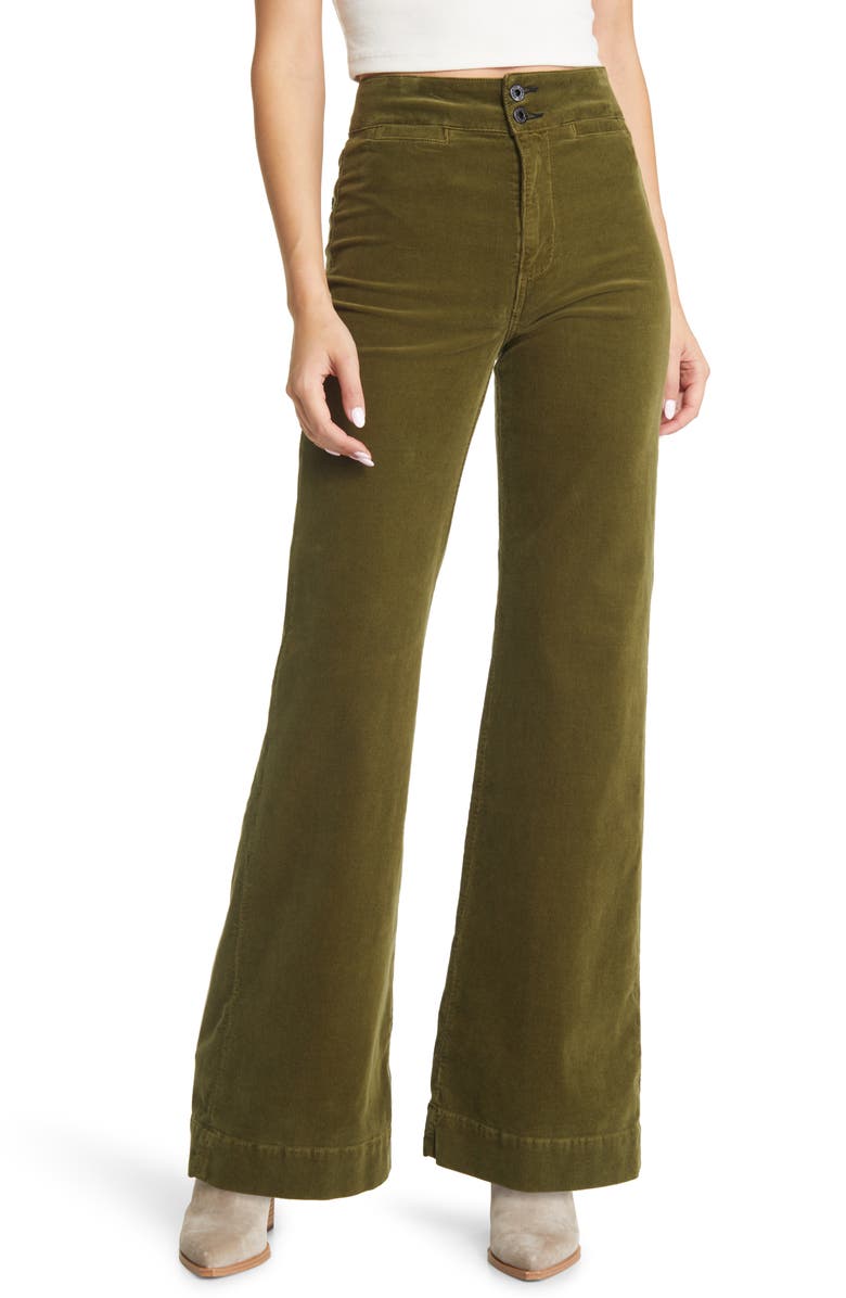 ASKK NY Brighton High Waist Wide Leg Corduroy Jeans, Main, color, 