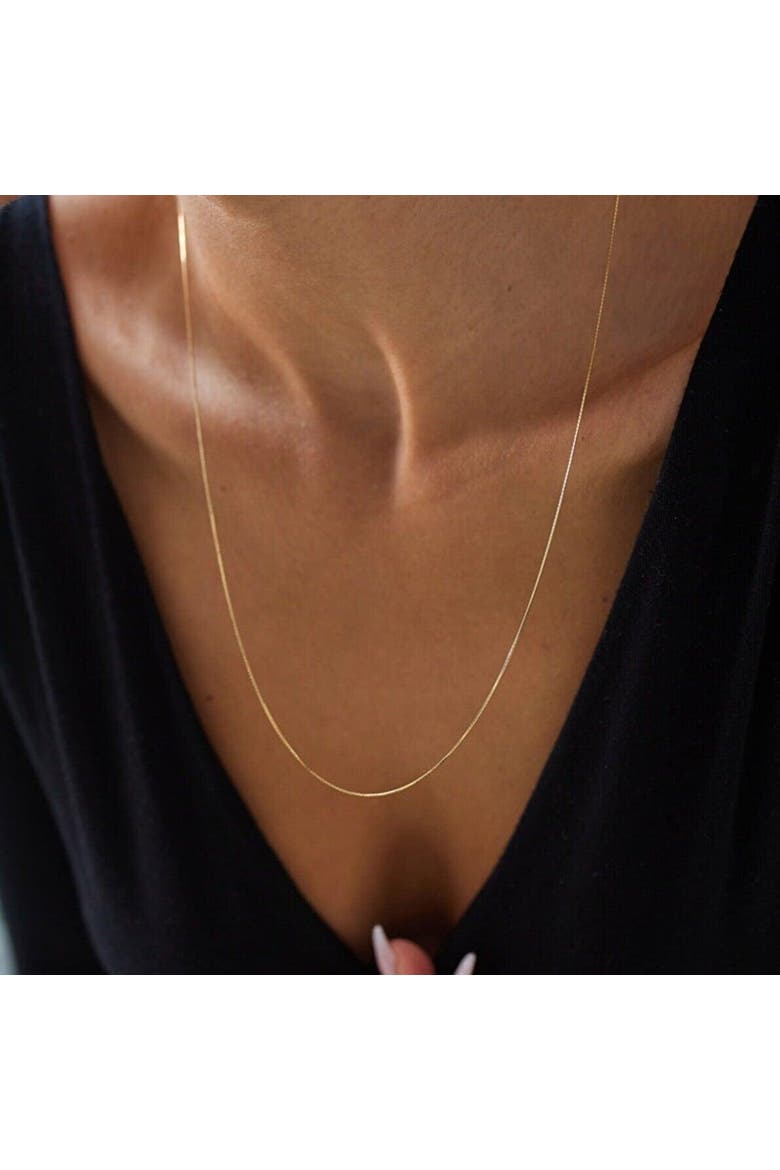 Italian Fine Sterling Silver Chain, Alternate, color, Rose gold