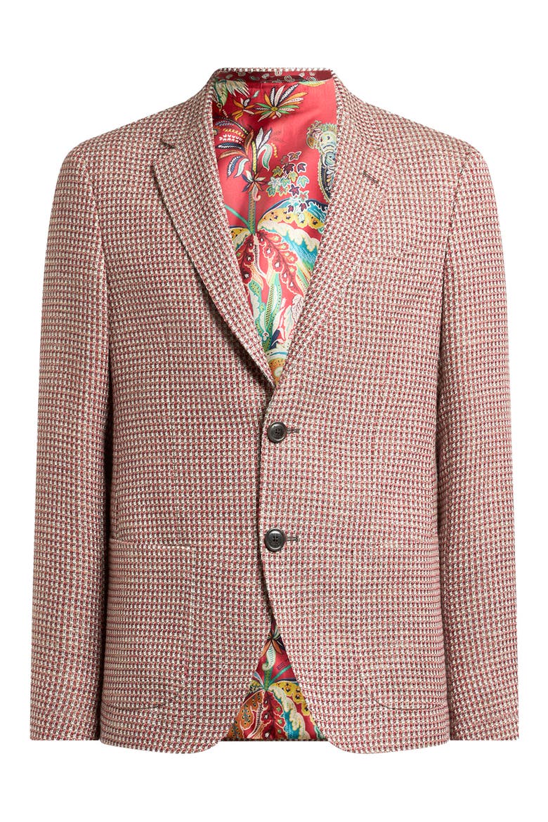 Roma Textured Cotton & Linen Sport Coat, Alternate, color, MULTICOLOUR