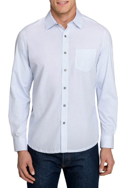 Slim Fit Micro Dash Reworked Button-Up Shirt