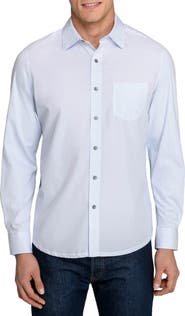 W.R.K Slim Fit Micro Dash Reworked Button-Up Shirt