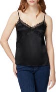 PAIGE Gwen Lace Trim Silk Camisole