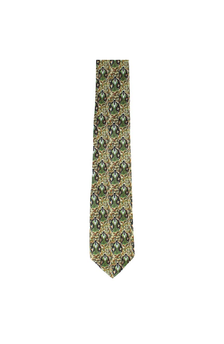 Trafalgar Big and Tall Shall We Dance Silk Novelty Neck Tie, Alternate, color, Green