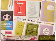 Kate Spade New York page turner bestsellers print leather card case