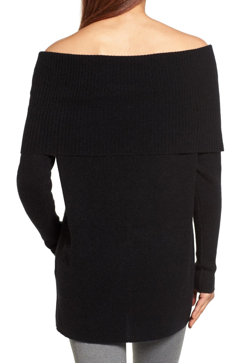 Halogen<sup>®</sup> Cashmere Off the Shoulder Sweater, Alternate, color, 