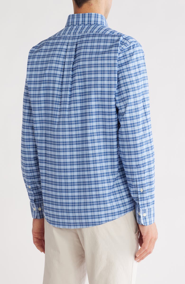 Brooks Brothers Regular Fit Plaid Stretch Button-Down Dress Shirt, Alternate, color,