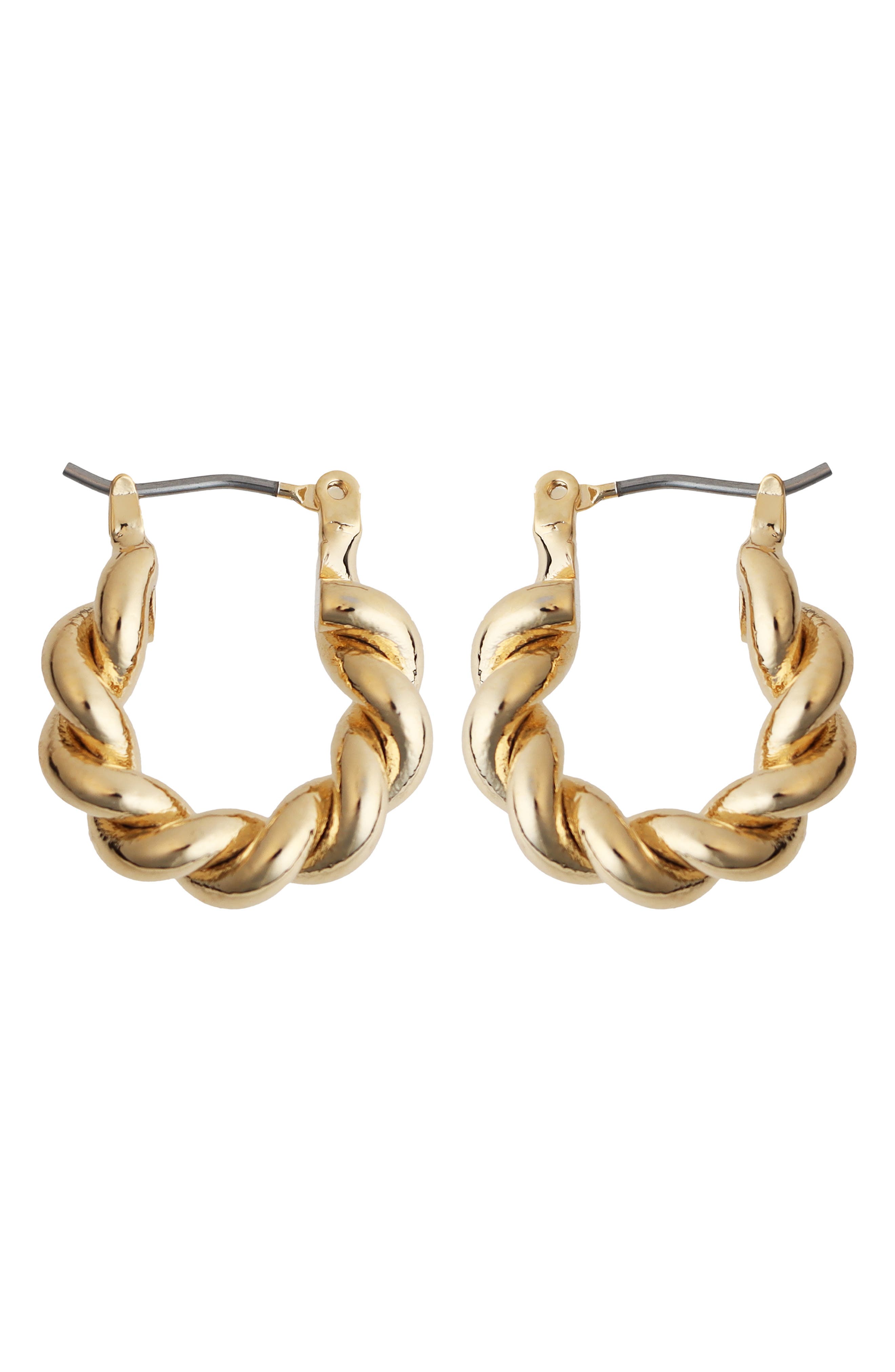 Panacea Twisted Huggie Hoop Earrings